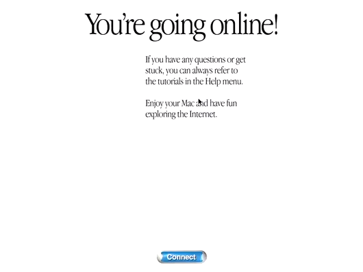 Mac OS 9 Setup: You're going online! (1999)